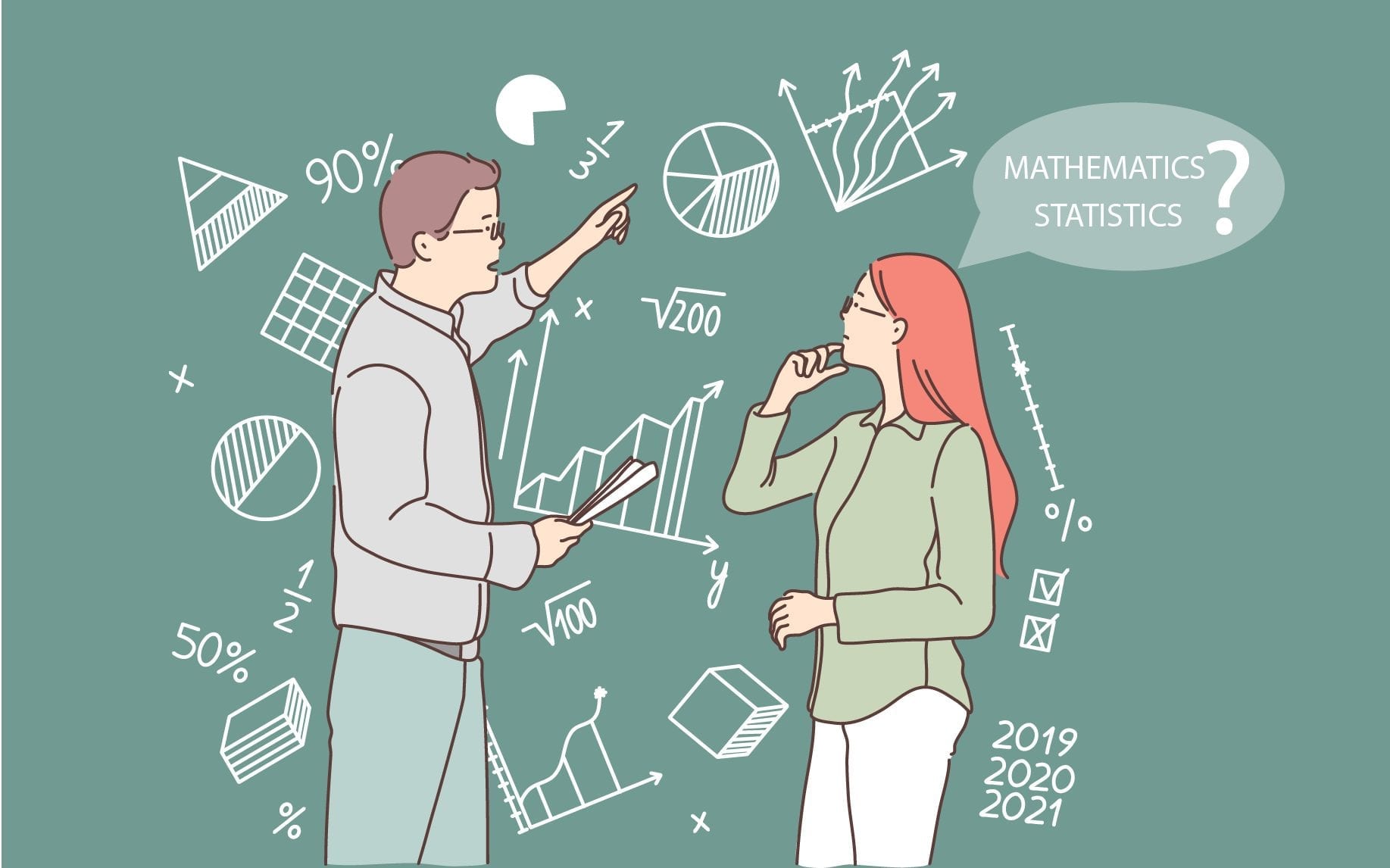 What is the difference between Mathematics and Statistics